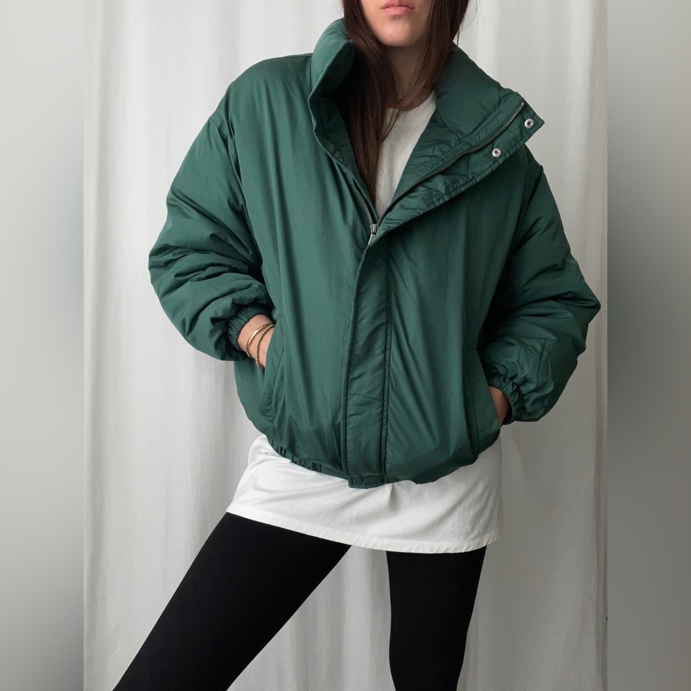 BROOKLYN QUILTED JACKET — In Forest - Picture 7 of 8